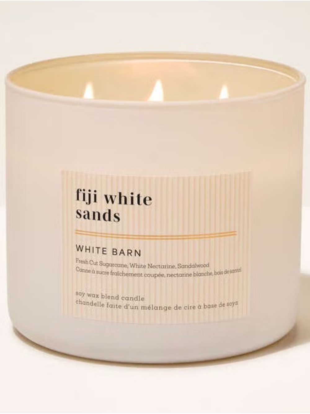 ✨🆕 Bath & Body Works White Barn - Fiji White Sands 3-Wick Candle✨